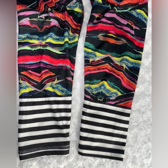 Adidas Womens Training High Rise Multi Color Leggings - Picture 6 of 10